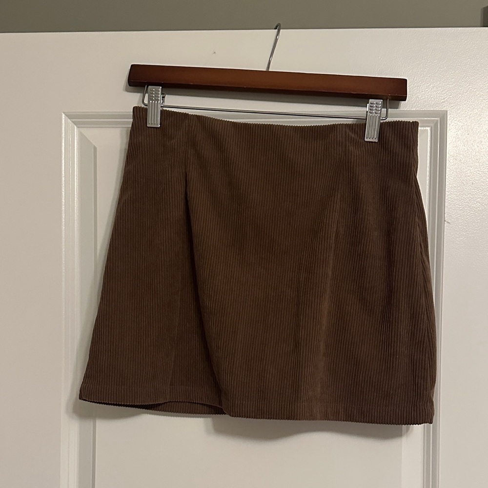 Brown Corduroy Skirt